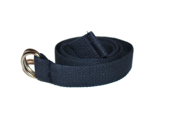 Teen/adult Navy Cotton D-ring Belt - Etsy display picture 3