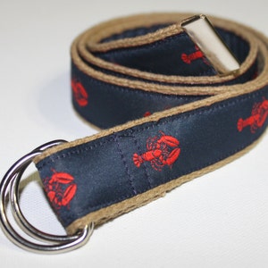 Preppy Lobster Belt for Children-Khaki Webbing