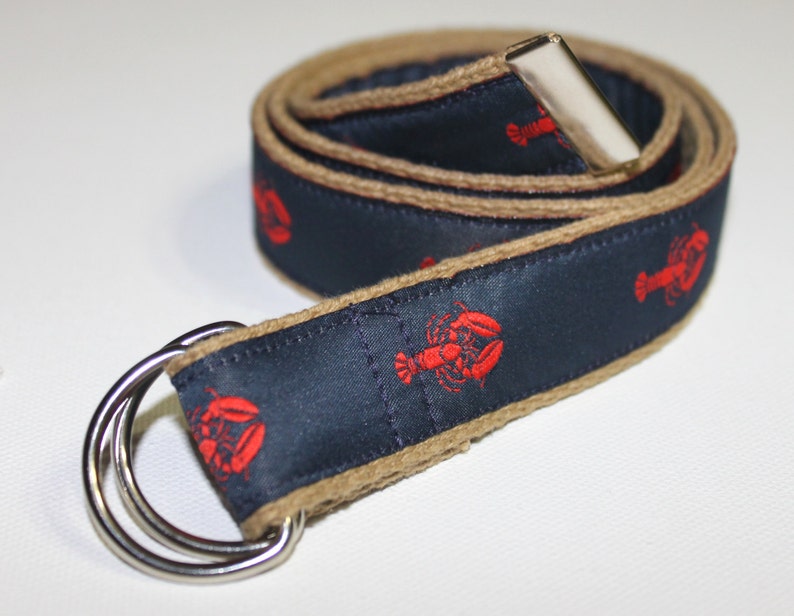 Preppy Lobster Belt for Children-Khaki Webbing image 1