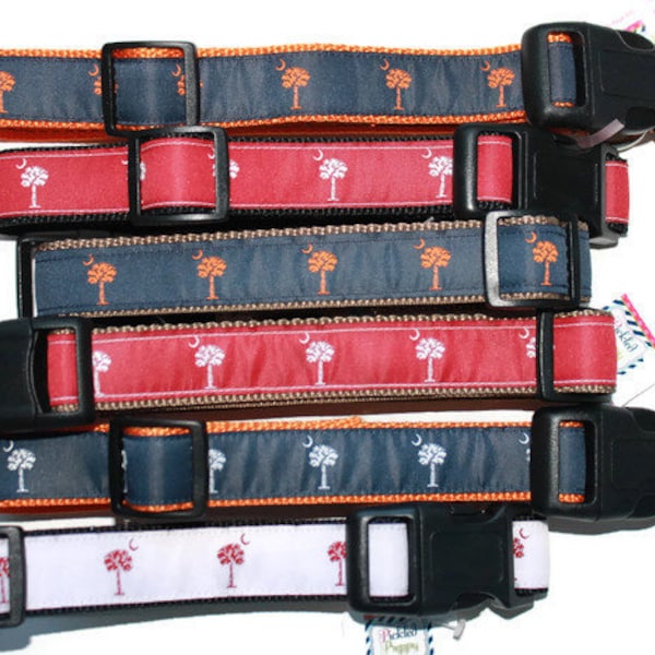 SC Flag Dog Collar- Multiple Color Options-Leash Available