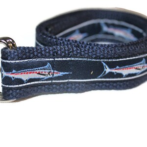 Blue Marlin Fish Adjustable Belt for Children/Toddler- Multiple Webbing Colors