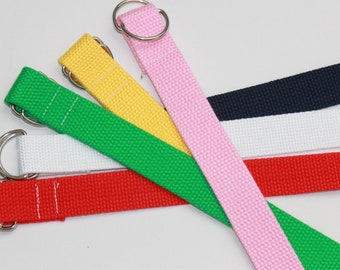 Multiple Color - Adjustable D Ring Belt for Children/Toddlers