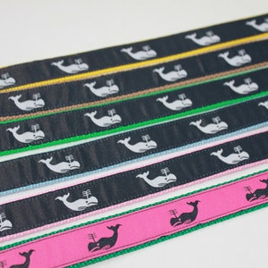 Kids, Toddler, Adult Preppy Whale Belts with Multiple Color Options
