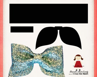 Download Free Itty Bitty Faux Leather Bow Template Svg Dxf And Printable Etsy SVG Cut Files
