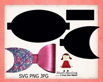 Download Clover Faux Leather Bow Template SVG and Printable | Etsy