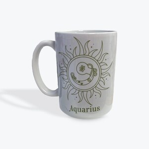 Aquarius Gold    /15 oz. custom mug /