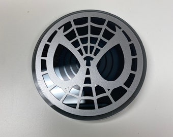 Spiderman / Set di 2 sottobicchieri per auto illuminati da design personalizzato / impermeabili / illuminano i portabicchieri