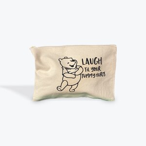 Pooh 1/| 8x6.5 cloth  zipper bag ideal for traveling
