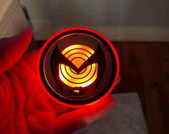 Scarlet witch  | Set of 2 custom design led light up car coasters| waterproof | light up drink holders