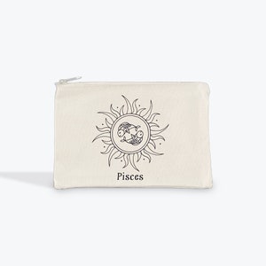 Pisces |7.5x5 zipper bag ideal for traveling