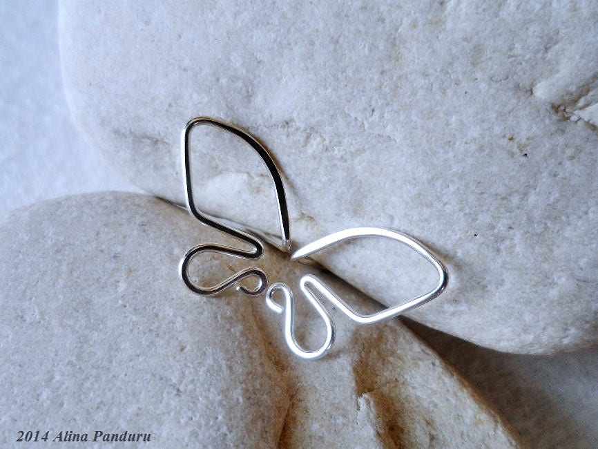 Sterling Silver Butterfly Earrings