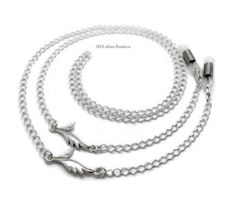 925 Sterling Silver Eyeglass Chain Luxury Eye Glasses | Etsy