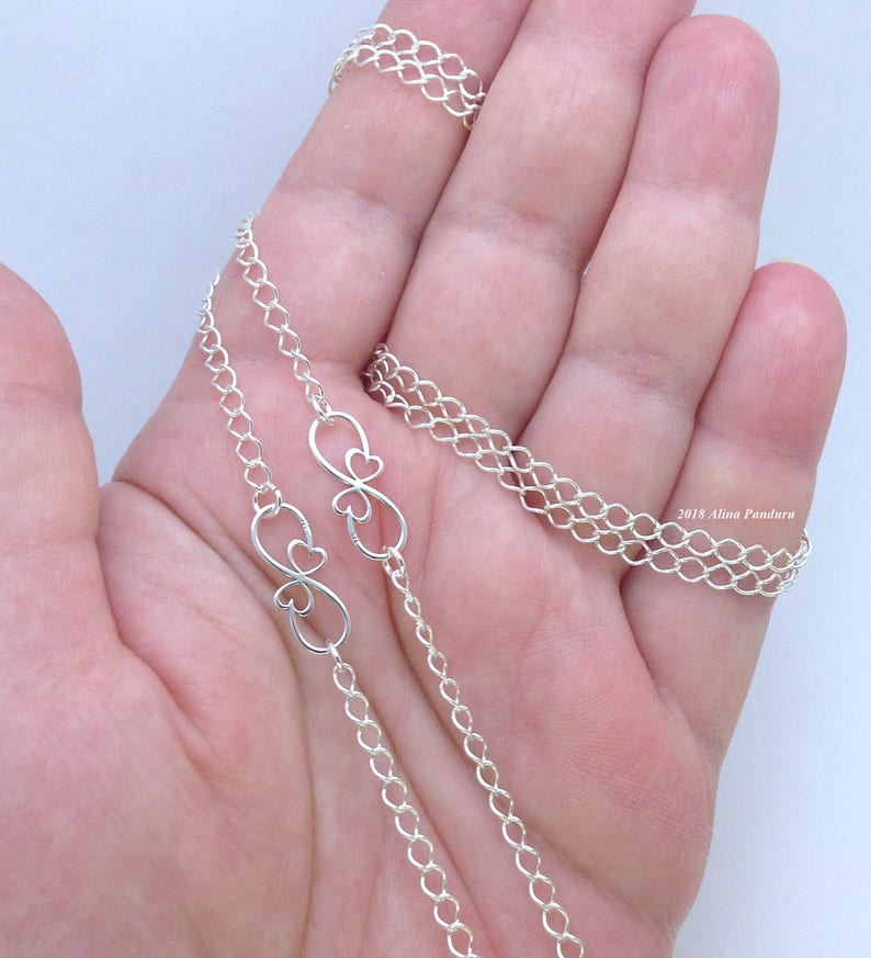 Luxury Silver Eyeglass Chain for Women Infinity Link Glasses Etsy
