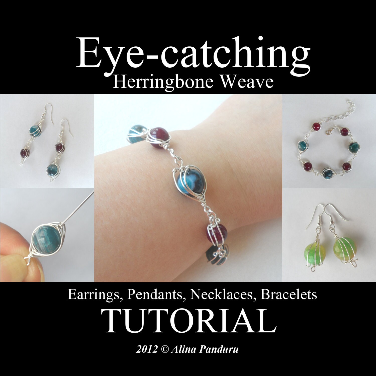 Jewelry Tutorial : How to Make Eyepins & Headpins : Three Types of Wire  Wrapping 