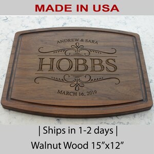Wedding Gift, Personalized Cutting Board, Newlyweds gift, Gift for couple, Custom Wedding Gift, Bridal Shower Gift , Cutting Board Gift