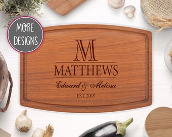 Personalized Wedding Cutting Board, Custom Anniversary Gift