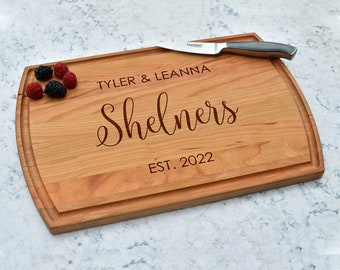 Personalized Wood Cutting Board, Wedding Gift, Anniversary Gift