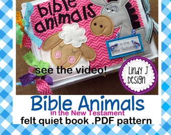 BIBLE Animals Quiet BOOK PDF Pattern Felt New Testament Activity Book Instructions Bible Busy Book Pattern Felt Interactive Book Pdf