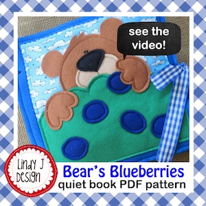 QUIET BOOK PDF Pattern Quiet Book Instructions Bear Activity Book Pattern Forest Busy Book Bear Felt Book Pdf
