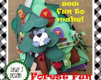 FOREST Fun Felt Quiet BOOK PDF, Activity Book, Felt Book Pattern, Toddler Book