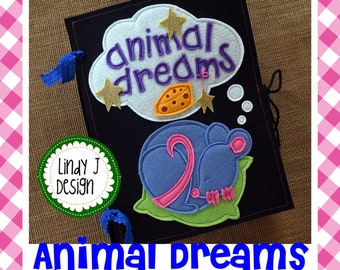 ANIMAL Dreams Felt Quiet Book PDF PATTERN Animal Busy Book Pattern Instructions Animal Activity Book Pattern Felt Interactive Book Pdf