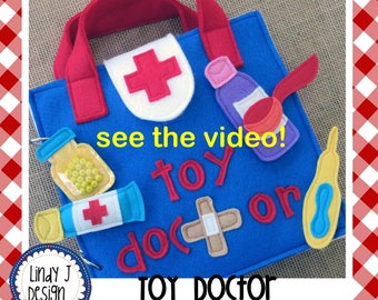Toy DOCTOR Quiet BOOK PDF Pattern Activity Book Pdf Busy Book Felt