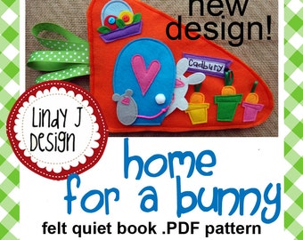 Home for a Bunny QUIET BOOK .PDF Pattern