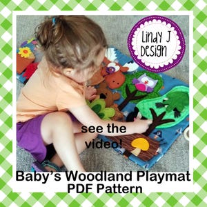 SENSORY PLAYMAT Strickmuster Baby Spielmatte PDF Tummy Time Aktivitätsteppich Kleinkind Kinder Spielzeug Teppich Kinder Dekor Kinderzimmer Wandbehang Anleitung