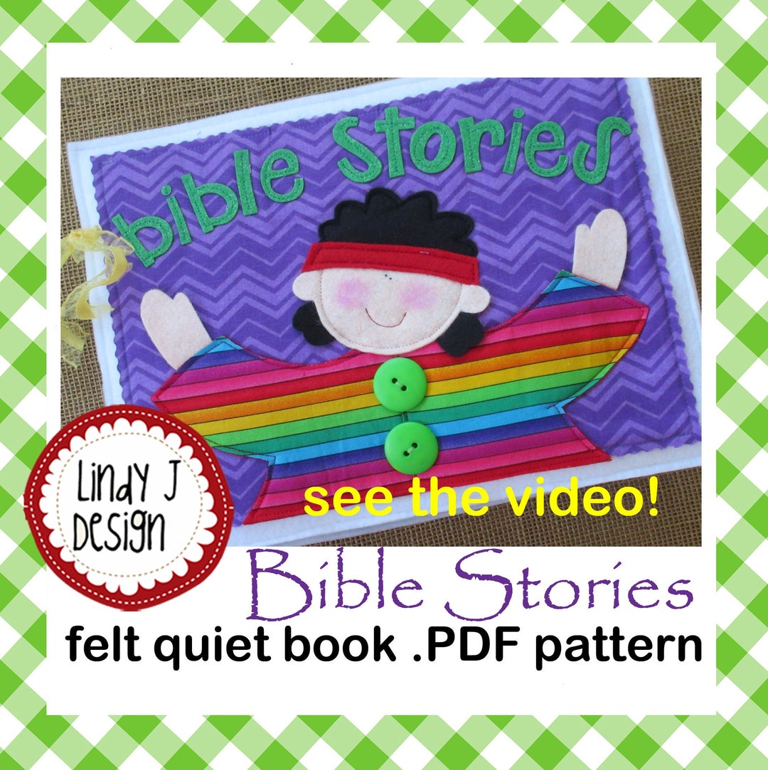 BIBLE STORIES Felt Quiet Book PDF Activity Book Bible Pdf Pattern Felt ...