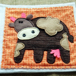 Rainbow Farm TOUCH and FEEL felt quiet book .PDF Pattern image 9