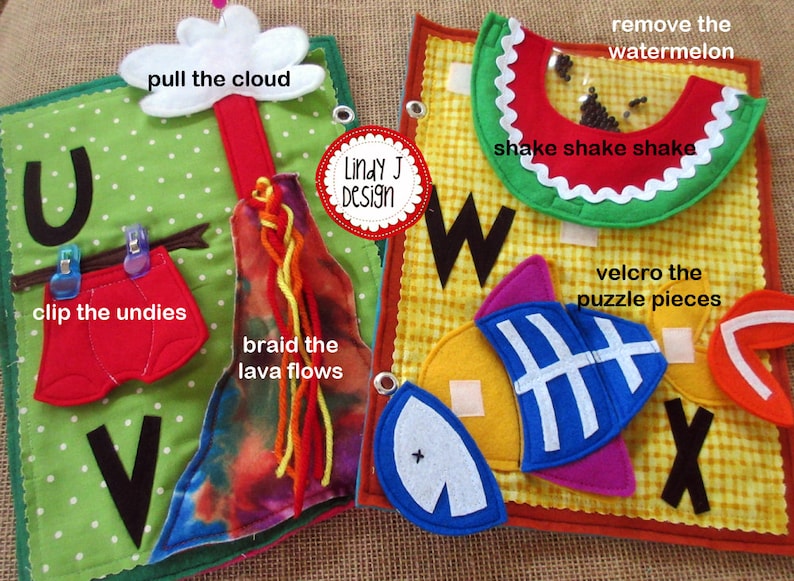 abc felt quiet book pdf pattern etsy