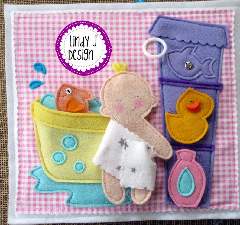 Hello BABY Felt Quiet Book .PDF Pattern Baby ACTIVITY Book Etsy