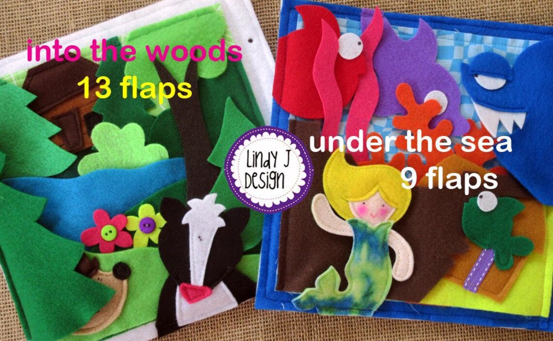 Make a SCENE PUZZLE Felt Quiet Book .PDF Pattern Etsy