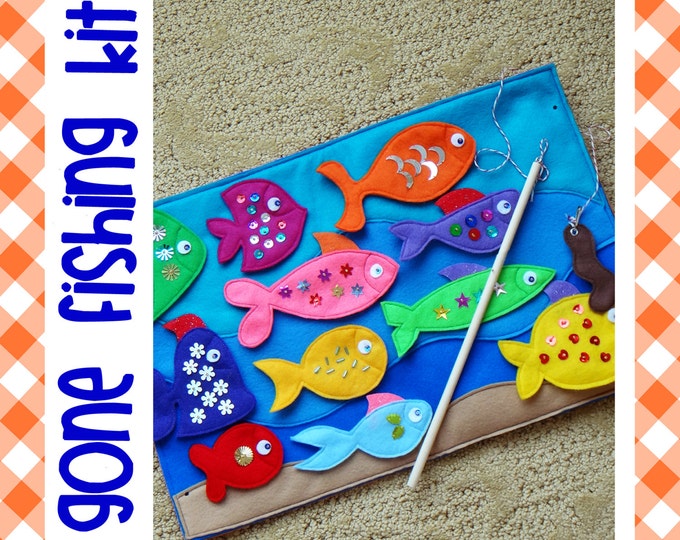 Kit for Gone Fishing Felt Game Etsy