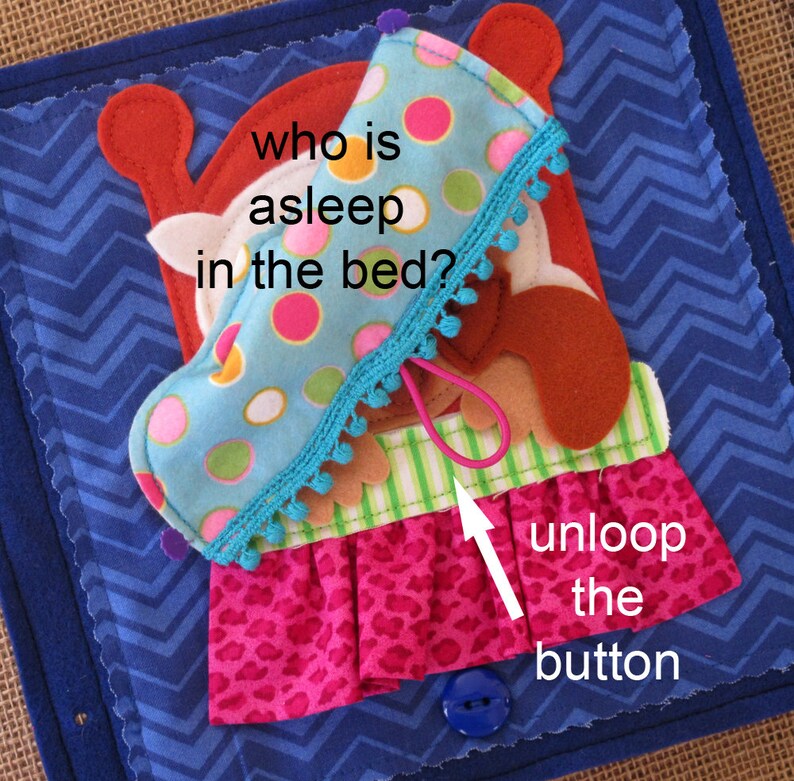 Little Beds for Sleepy Heads Felt QUIET BOOK .PDF Pattern Etsy