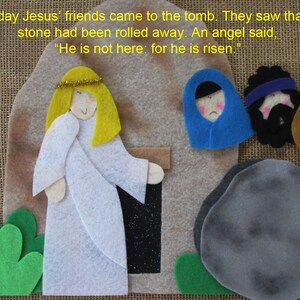 The First EASTER Bible Story Flannel Board Pdf FELT Easter Felt Board ...