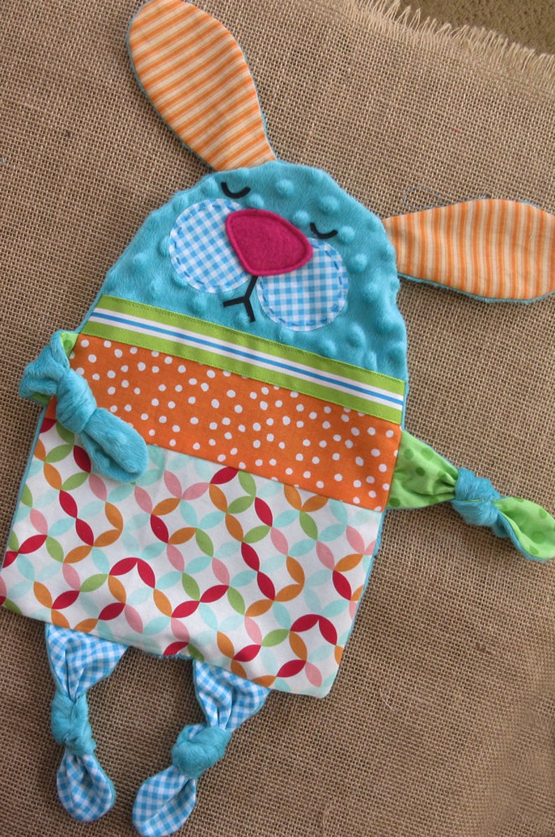 Cuddle BUNNY Lovey Blanket Softie .PDF PATTERN Etsy