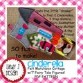 Fairy Tale MATCHBOX Cottage #4 CINDERELLA Felt Playset PDF Cinderella Puppets Pattern Fairy Tale Finger Puppet Pdf Play Set Cinderella
