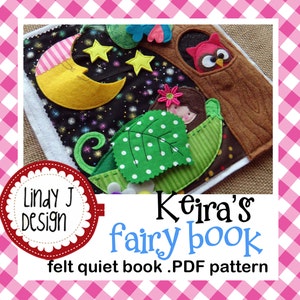FAIRY QUIET Book .PDF Pattern Quiet Book Instructions Fairy Busy Book Tutorial Felt Activity Book Fairies Pattern Felt Book Pattern