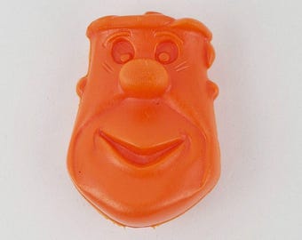 Vintage 1975 Fred Flintstone Coin Holder Post Pebbles Cereal Toy Hanna-Barbera