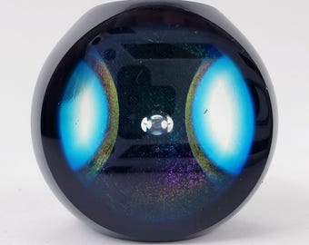 RARE! Vintage 1985 Steven Correia Signed Limited Edition Art Glass Paperweight Sculpture