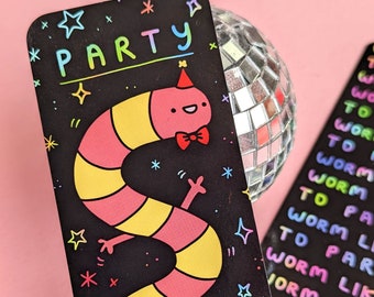 Party Worm Bookmark