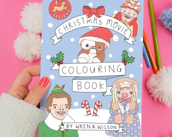 Christmas Movie Colouring Book | A5 size
