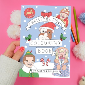 Christmas Movie Colouring Book | A5 size | Eco Friendly Gift