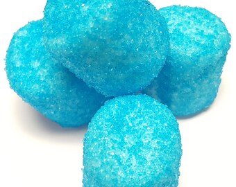 Blue Sugared Marshmallows 2 Pounds White Approx. 100 Pieces