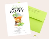 Kentucky Derby Party Invitation Run for the Roses Invitation Mint Julep Cup Invitation Horse Race Invitation Twin Spires 56