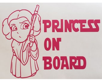 Princess Maisy On Board Personalised Girl Car Sign Child Gift 001