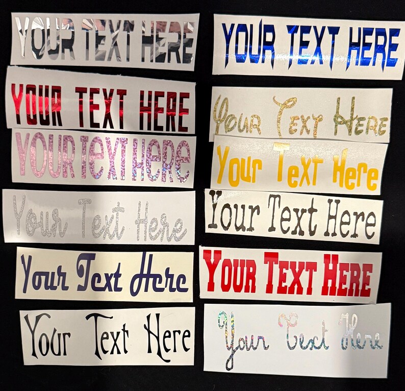 Personalized Waterproof Vinyl Decal Sticker: Custom Name or Text - Etsy