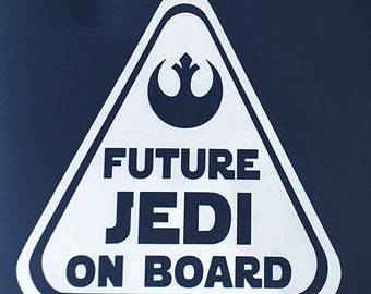Future Jedi On Board Vinyl Decal - Star Wars Car Sticker