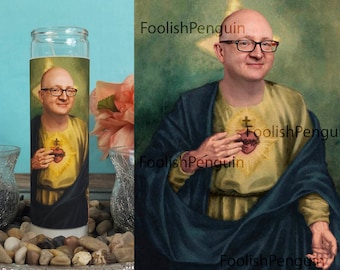 Saint Jerry Holkins D&D Muse Prayer Candle